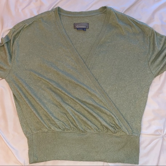 Anthropologie long sleeve wrap top - Picture 1 of 4
